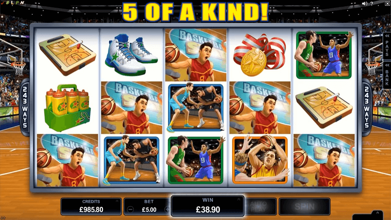 basketball star slot screenshot