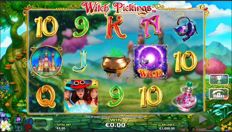 witch pickings slot screenshot