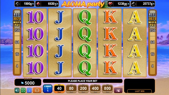 aloha party slot screenshot big