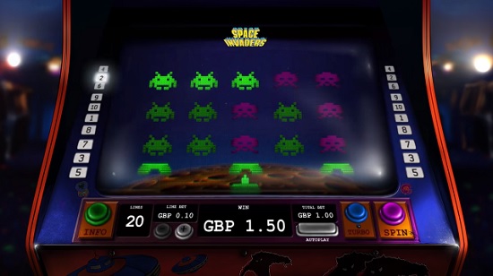 Space invaders slot screenshot big